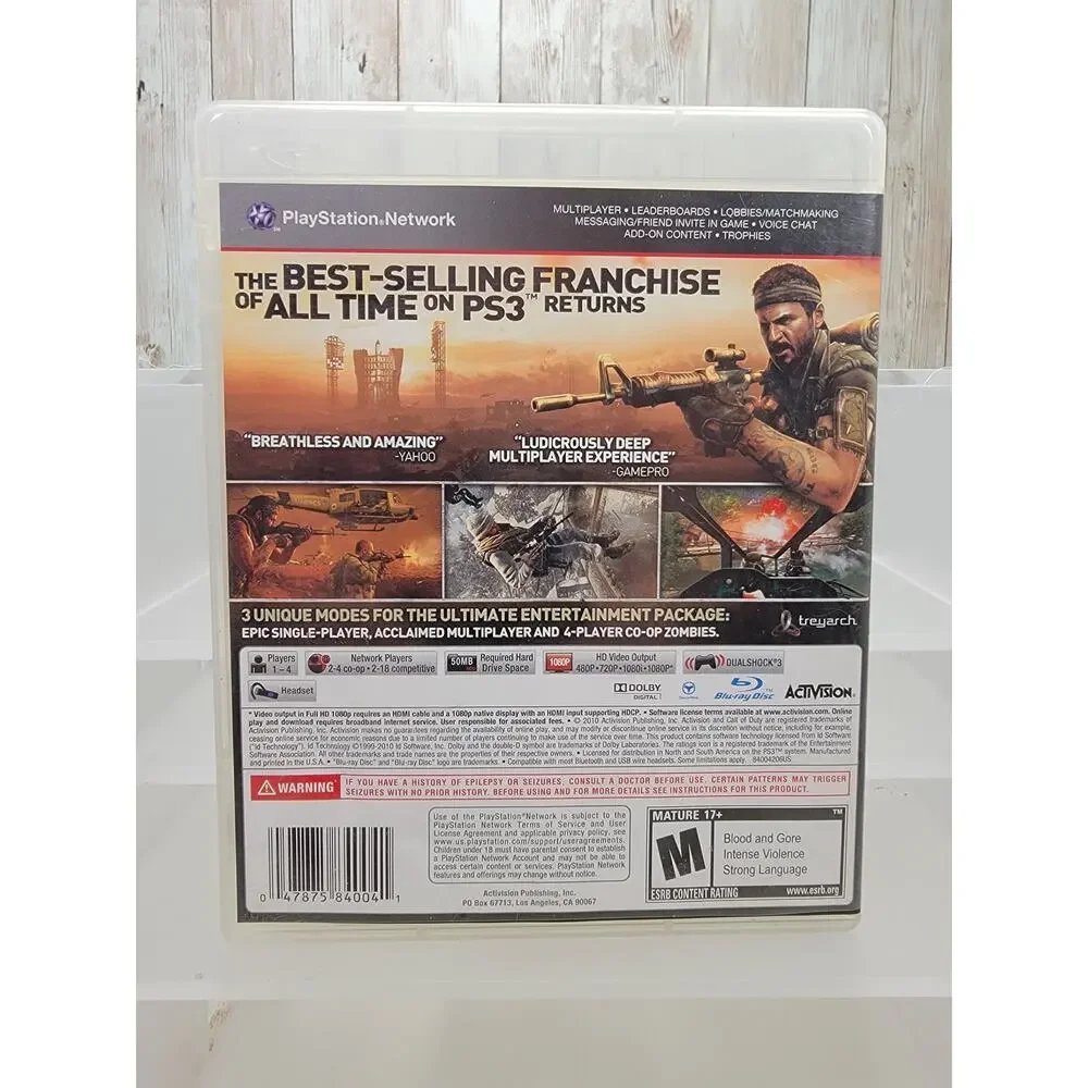 Call of Duty: Black Ops (PlayStation, 2010) PS3 CIB Tested Working